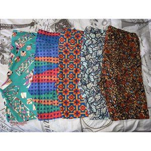 LuLaRoe Tall‎ & Curvy Leggings Bundle Of 5 NWOT